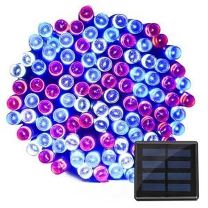 Solar LED String Lights Outside Yard Patio Gazebo Porch Decor 8 Modes Lighting